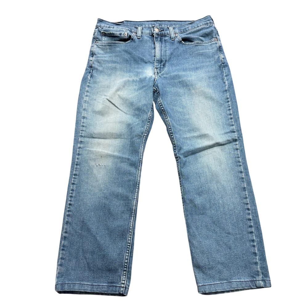 Levi's 514 Straight Fit Jeans Mens 34x29 Blue Denim Workwear Casual